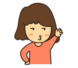 Noo Miki cute girl sticker #6153307