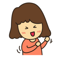 Noo Miki cute girl sticker #6153309