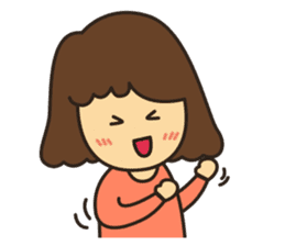 Noo Miki cute girl sticker #6153309