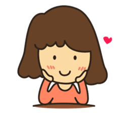 Noo Miki cute girl sticker #6153316