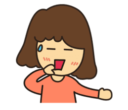 Noo Miki cute girl sticker #6153321