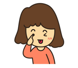 Noo Miki cute girl sticker #6153324