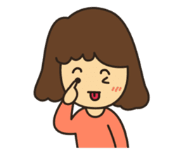 Noo Miki cute girl sticker #6153324