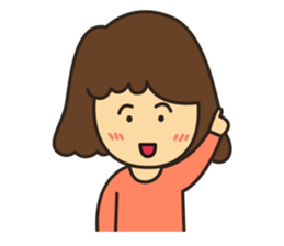 Noo Miki cute girl sticker #6153326