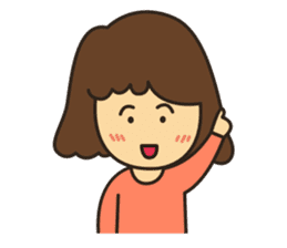 Noo Miki cute girl sticker #6153326