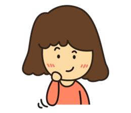 Noo Miki cute girl sticker #6153327