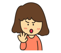 Noo Miki cute girl sticker #6153329