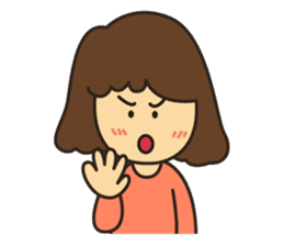 Noo Miki cute girl sticker #6153329