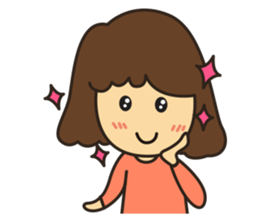 Noo Miki cute girl sticker #6153331