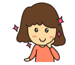 Noo Miki cute girl sticker #6153331