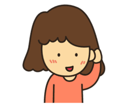 Noo Miki cute girl sticker #6153333