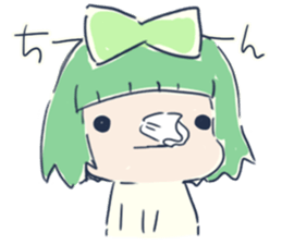 Tissue-chan&Koyori-chan.2 by peco sticker #6153586