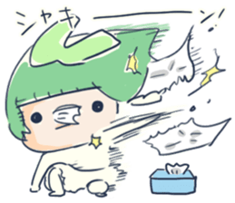 Tissue-chan&Koyori-chan.2 by peco sticker #6153593