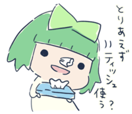 Tissue-chan&Koyori-chan.2 by peco sticker #6153604