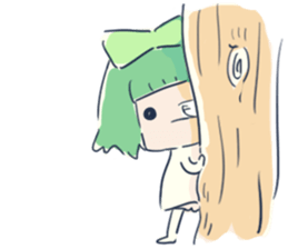 Tissue-chan&Koyori-chan.2 by peco sticker #6153613
