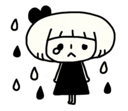 Yuruyuru Monochromatic Girl sticker #6153862