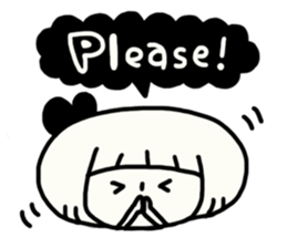 Yuruyuru Monochromatic Girl sticker #6153872