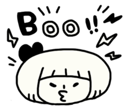 Yuruyuru Monochromatic Girl sticker #6153881