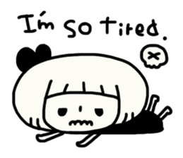 Yuruyuru Monochromatic Girl sticker #6153887