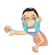 Pure hearted Man , Mr.Tossan sticker #6154235