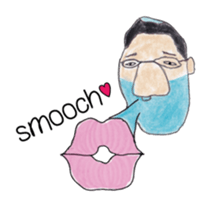 Pure hearted Man , Mr.Tossan sticker #6154236