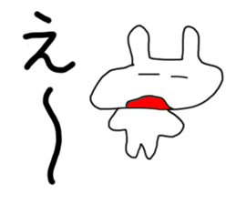 White rabbit & Moon Sticker sticker #6154508