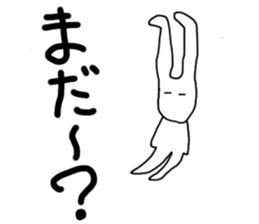 White rabbit & Moon Sticker sticker #6154529