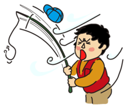 Fish&fisherman2 sticker #6155497