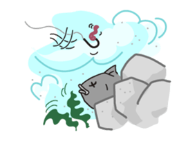 Fish&fisherman2 sticker #6155530