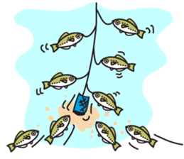 Fish&fisherman2 sticker #6155535