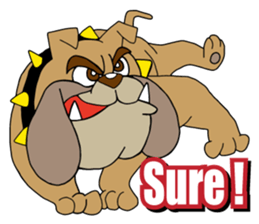 Hustle Bulldog sticker #6155599