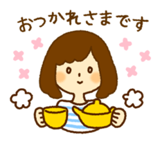 Woman caring sticker #6155696