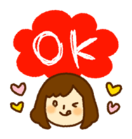 Woman caring sticker #6155720