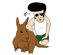 Macho Muscular ANIKI guy sticker #6155805