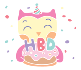 Pastel Owl sticker #6156019