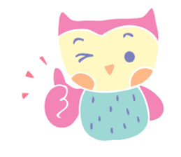 Pastel Owl sticker #6156020