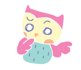Pastel Owl sticker #6156034