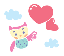 Pastel Owl sticker #6156045