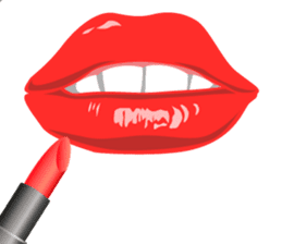 Lips of woman sticker #6156184