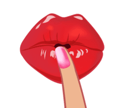 Lips of woman sticker #6156185