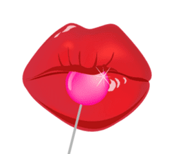 Lips of woman sticker #6156191