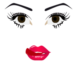 Lips of woman sticker #6156202