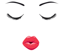 Lips of woman sticker #6156214