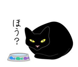 Fanny black cat stickers! sticker #6156792