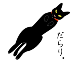 Fanny black cat stickers! sticker #6156796