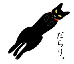 Fanny black cat stickers! sticker #6156796
