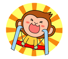 Sticker of a monkey sticker #6157381