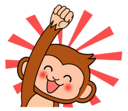 Sticker of a monkey sticker #6157394