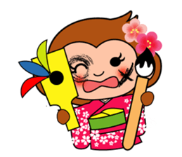 Sticker of a monkey sticker #6157400