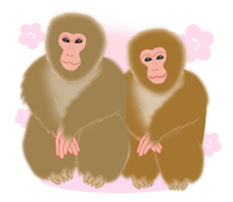 Sticker of a monkey sticker #6157402
